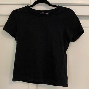 Reformation - Black Cropped T-shirt (s)